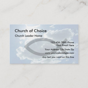 Tarjetas de visita de la iglesia nuevas