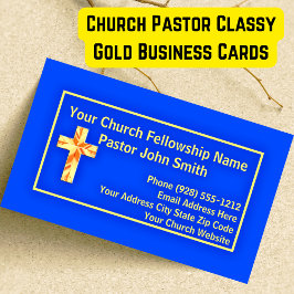 Tarjetas de visita de la Iglesia Pastor