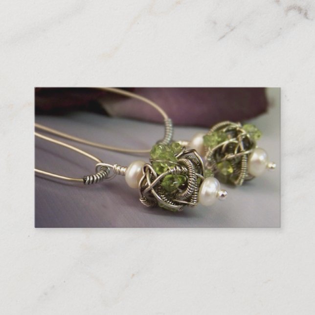 Tarjetas de visita de la joyería (Anverso)