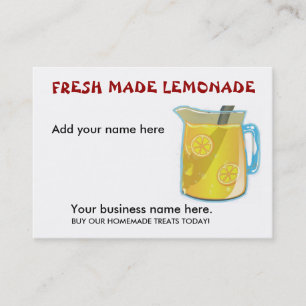 Tarjetas de visita de la LIMONADA