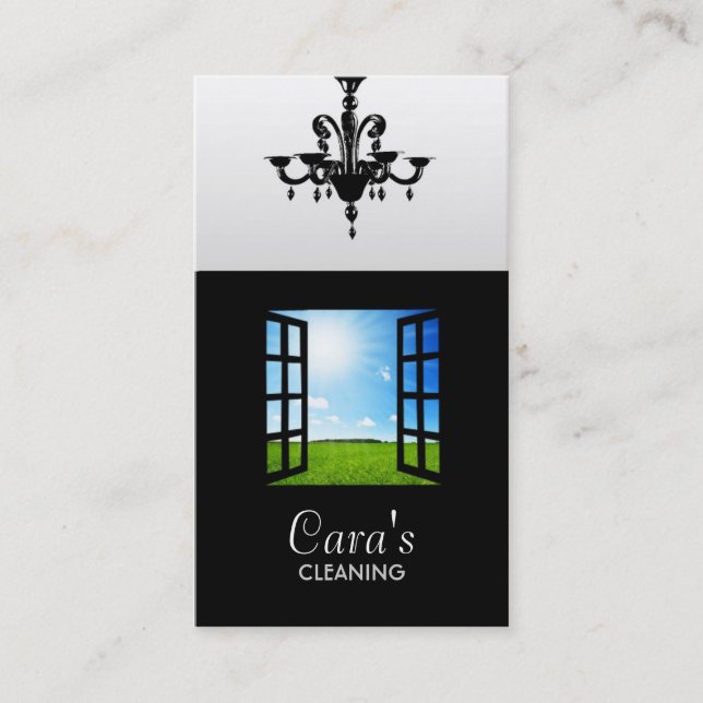 Tarjetas de visita de la limpieza (Anverso)