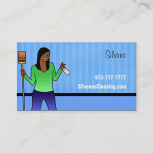 Tarjetas de visita de la limpieza de la casa