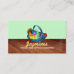 Tarjetas de visita de la limpieza de la casa y de