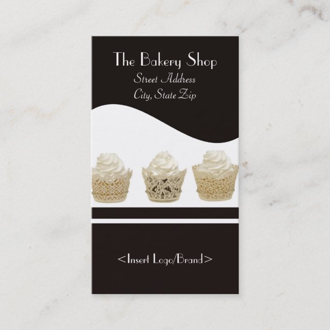 Tarjetas de visita de la magdalena en fondo negro (Anverso)