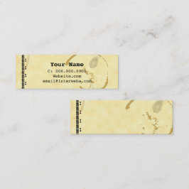 Tarjetas de visita de la máquina de escribir Grung