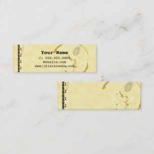 Tarjetas de visita de la máquina de escribir Grung