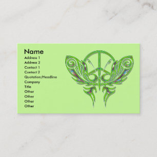 TARJETAS DE VISITA DE LA MARIPOSA DEL SIGNO DE LA