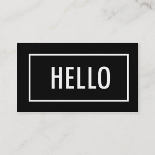 Tarjetas de visita de la MOD hola el  