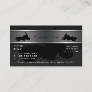 Tarjetas de visita de la motocicleta
