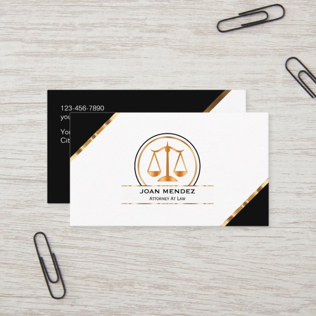 Tarjetas de visita de la oficina de abogados espec (Anverso/Reverso In Situ)