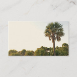 Tarjetas de visita de la palmera