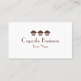 Tarjetas de visita de la panadería de cupcakes mar