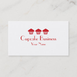 Tarjetas de visita de la panadería de cupcakes sim