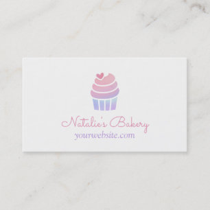 Tarjetas de visita de la panadería de la magdalena
