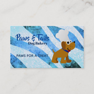 Tarjetas de visita de la panadería del perro