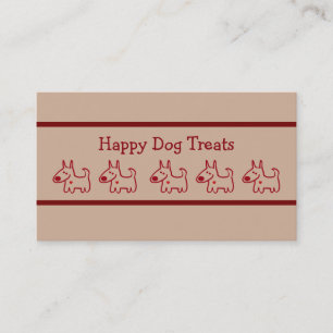 Tarjetas de visita de la panadería del perro