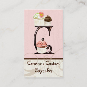 Tarjetas de visita de la panadería del postre del