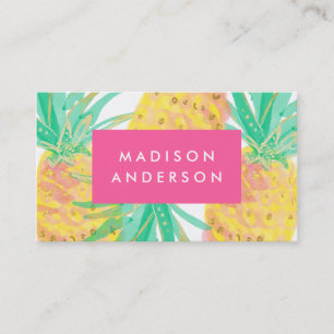 Tarjetas de visita de la piña