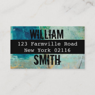 tarjetas de visita de la pintada de la decadencia