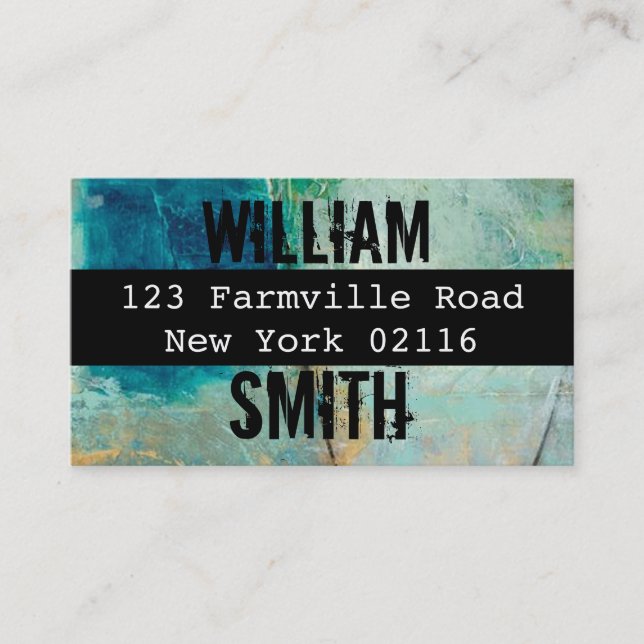 tarjetas de visita de la pintada de la decadencia (Anverso)