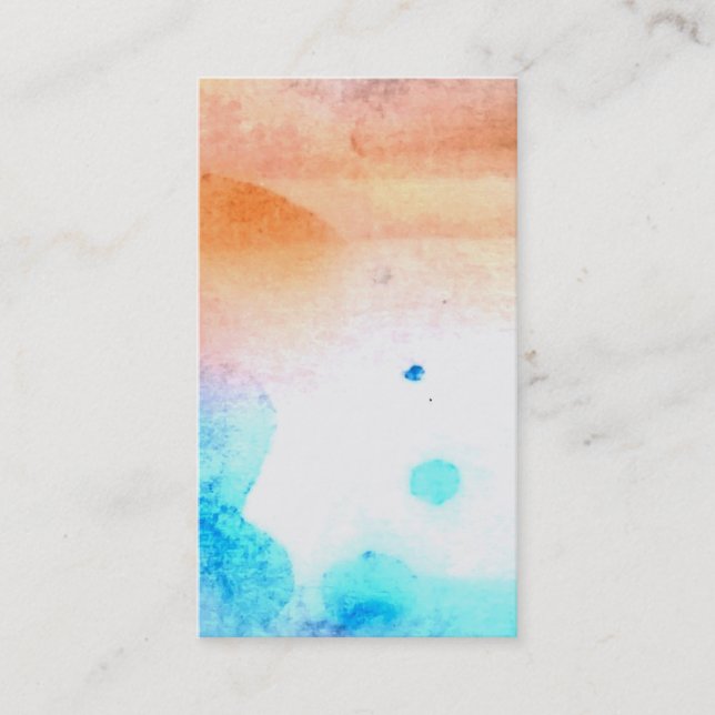 Tarjetas de visita de la pintura del arte de Reiki (Anverso)
