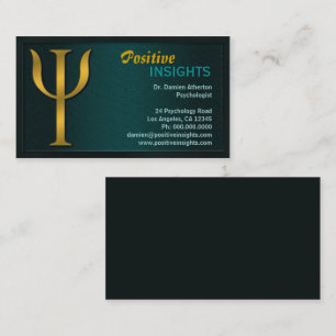 Tarjetas de visita de la psiquiatría del psicólo