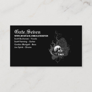 Tarjetas de visita de la puerta siete