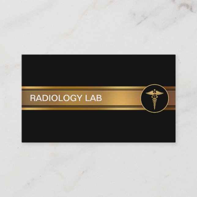 Tarjetas de visita de la radiología (Anverso)