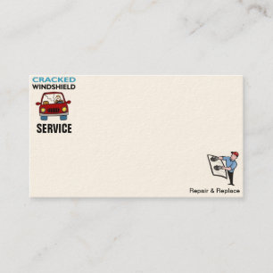 Tarjetas de visita de la reparación del parabrisa