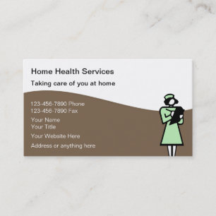 Tarjetas de visita de la salud de la casa