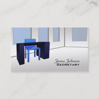 Tarjetas de visita de la secretaria