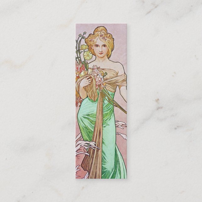 Tarjetas de visita de la señal de la primavera de (Anverso)