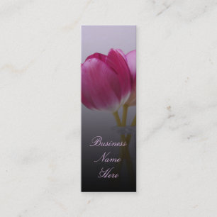 Tarjetas de visita de la señal de los tulipanes d