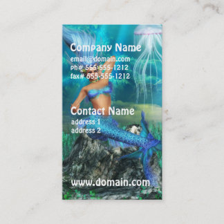 Tarjetas de visita de la sirena