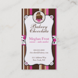 Tarjetas de visita de la sobrecarga del chocolate