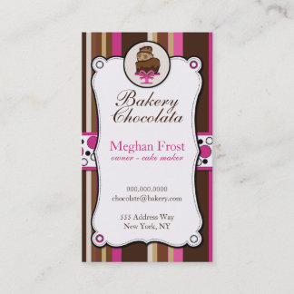 Tarjetas de visita de la sobrecarga del chocolate