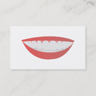 Tarjetas de visita de la sonrisa