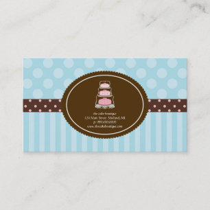 Tarjetas de visita de la tienda Blue Polka Dot Str