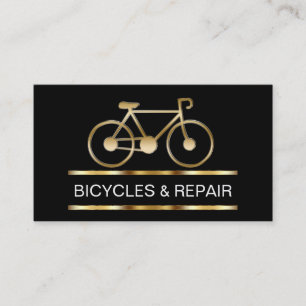 Tarjetas de visita de la tienda de la bicicleta