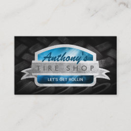 Tarjetas de visita de la tienda de neumáticos