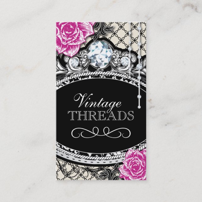 Tarjetas de visita de la tienda de ropa del envío (Anverso)