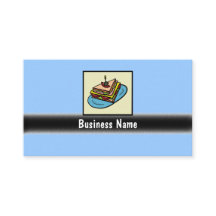 Tarjetas de visita de la tienda de sándwich de per