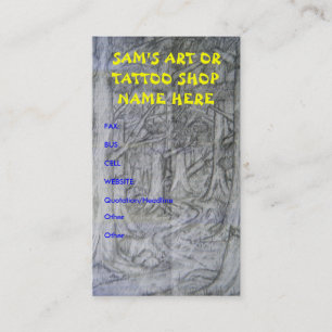 Tarjetas de visita de la tienda del arte o del