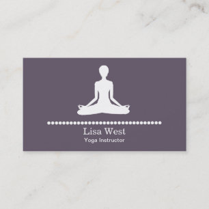 Tarjetas de visita de la yoga