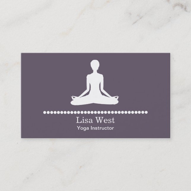 Tarjetas de visita de la yoga (Anverso)