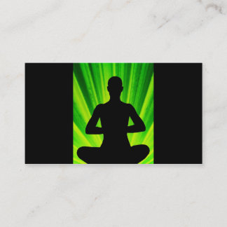 Tarjetas de visita de la yoga