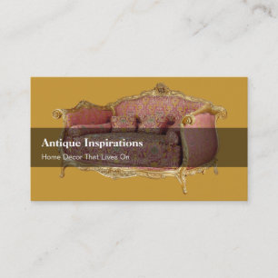 Tarjetas de visita de las antigüedades