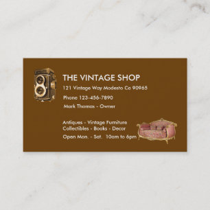 Tarjetas de visita de las antigüedades del vintage