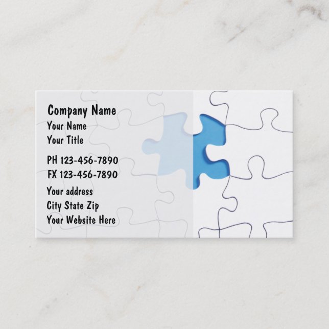 Tarjetas de visita de las finanzas (Anverso)