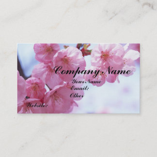 Tarjetas de visita de las flores de cerezo